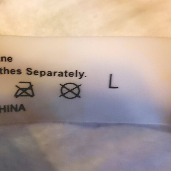 SheIn Black Button Up Striped Swim Cover - Picture 3 of 3